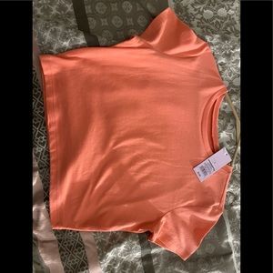 Peach crop top